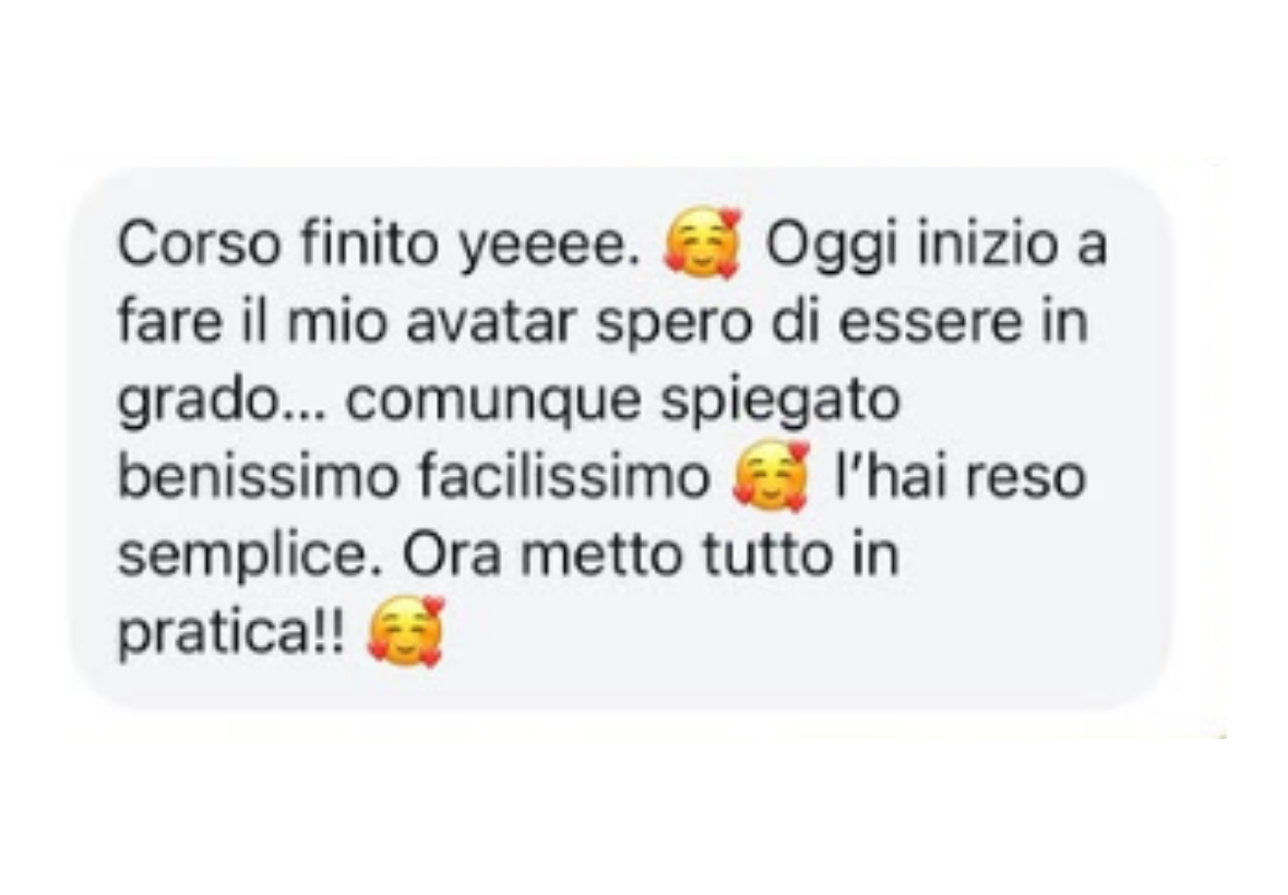 Testimonianza corso finito