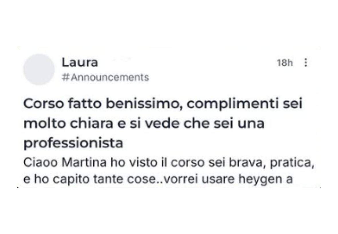 Testimonianza di Laura