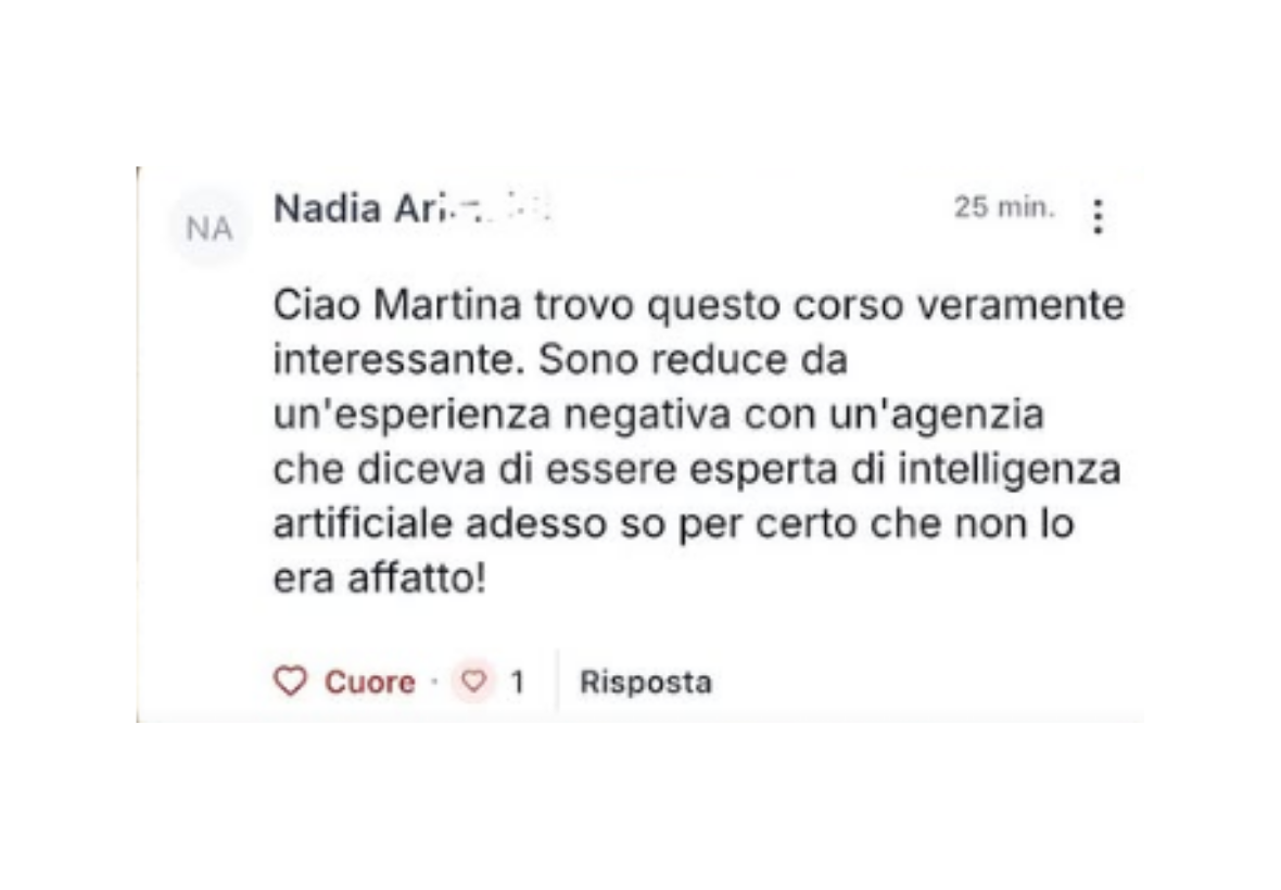 Testimonianza di Nadia